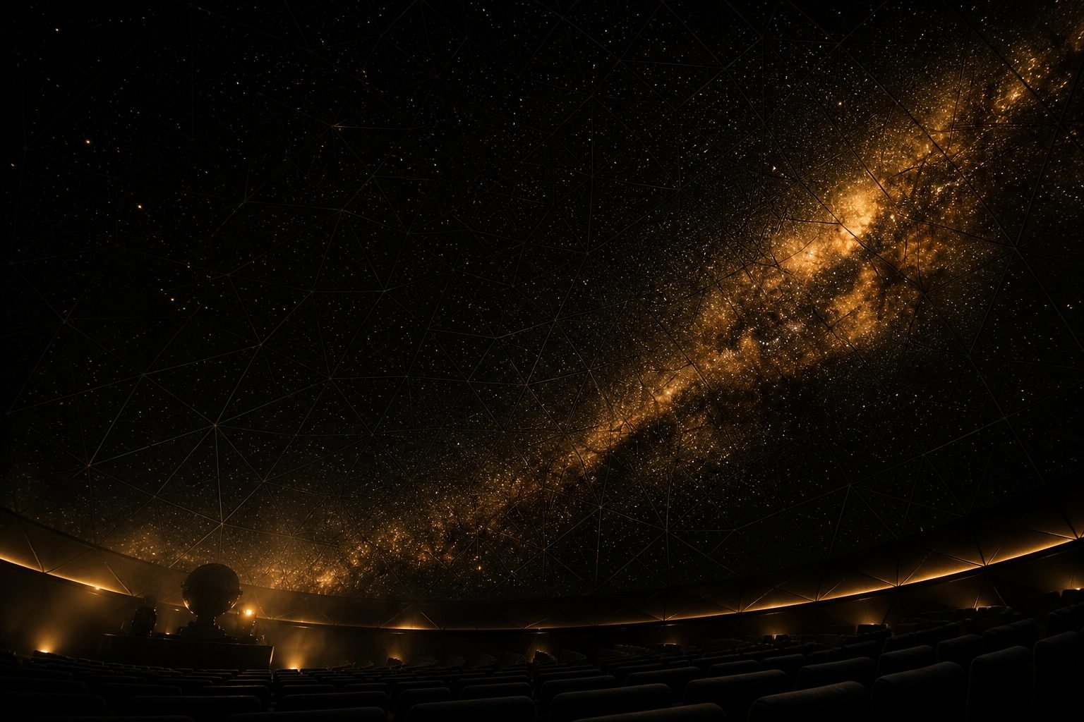 Concept render: immersive dome projection environment